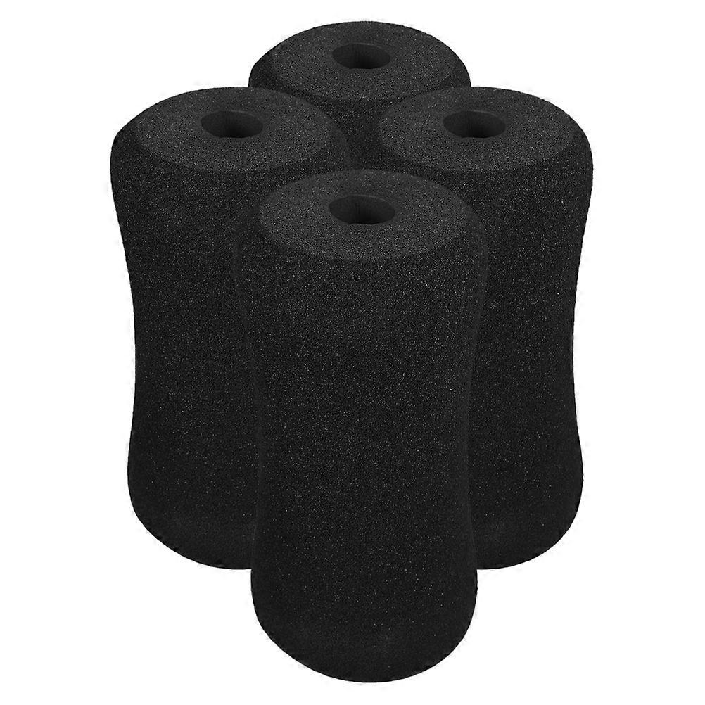 Exercise Equipment Roller Pad Sponge for Protection 20Pcs Black Pads