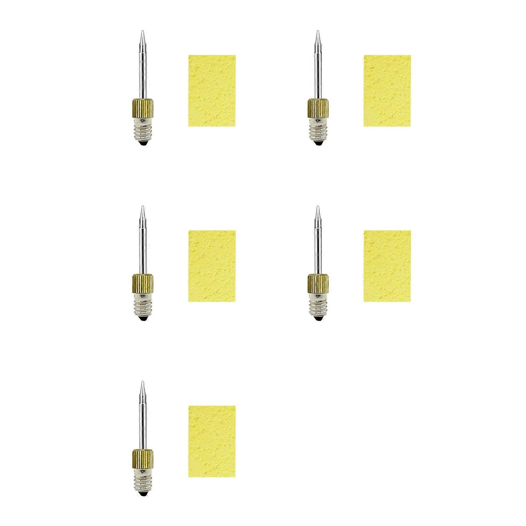 5X Soldering Iron Tip E10 Interface Soldering Iron Tips USB Soldering Tip Welding Head Soldering Tools Branding Iron-A