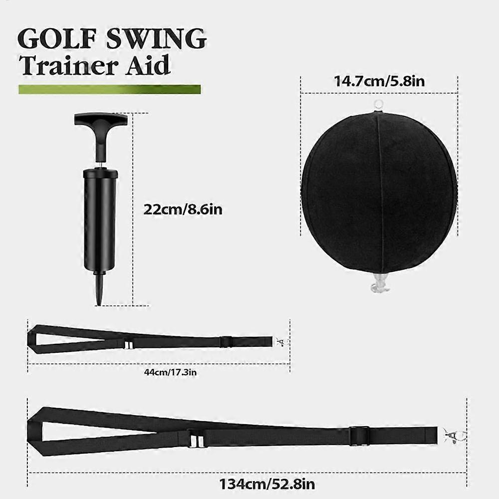 Golf Swing Trainer Ball Inflatable Golf Training Equipment Lightweight Swing Trainer Adjustable Swing Postures Corrector Tool