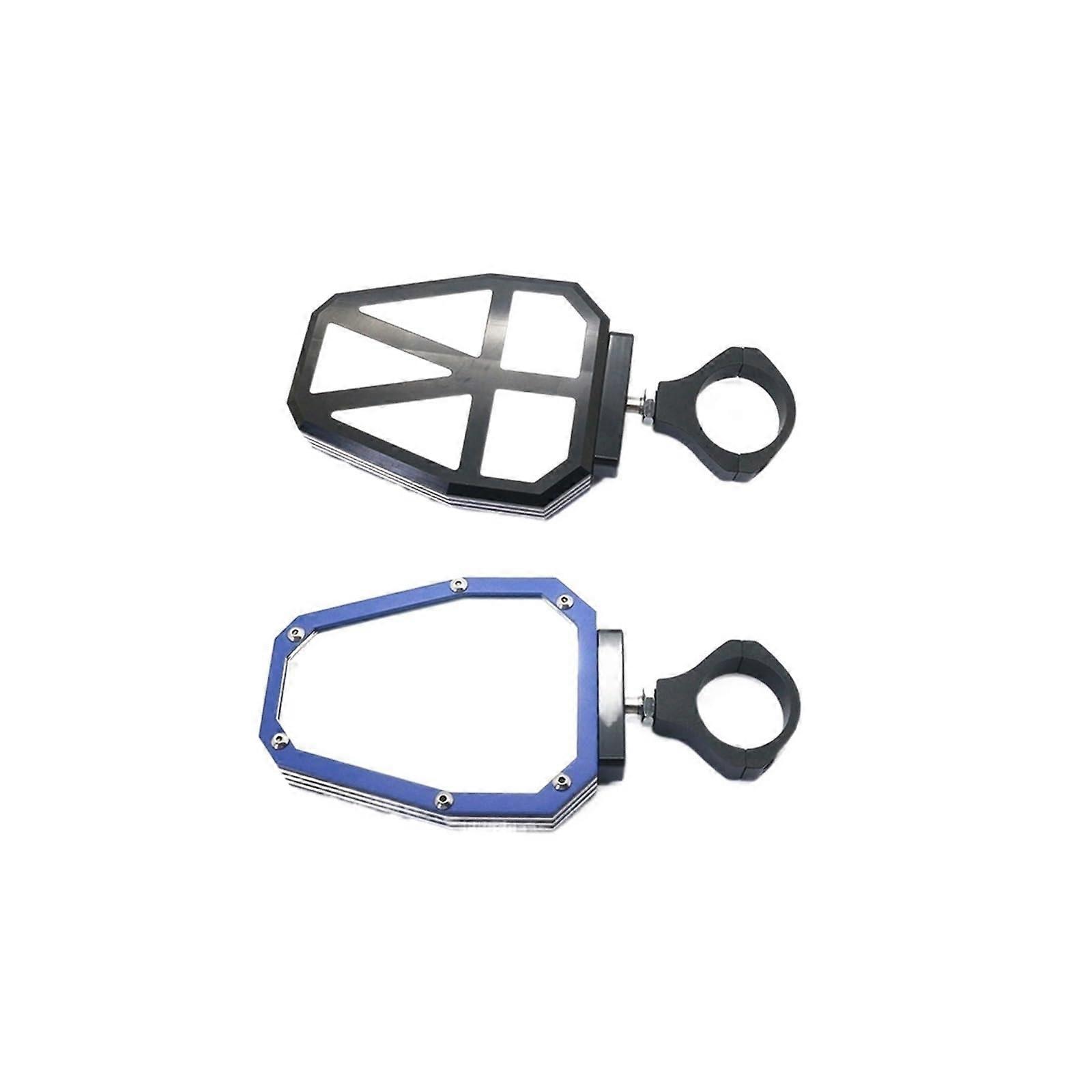 ATV UTV Mirrors Universal Fit Blue Shockproof MultiAngle Motorcycle Rearview for Clear Wide View