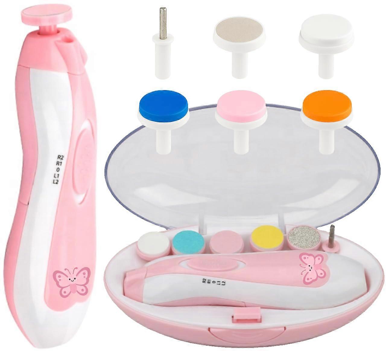 Baby Nail Trimmer Electric File – Gentle Low Noise for Newborns Infants Toddlers – Butterfly Design