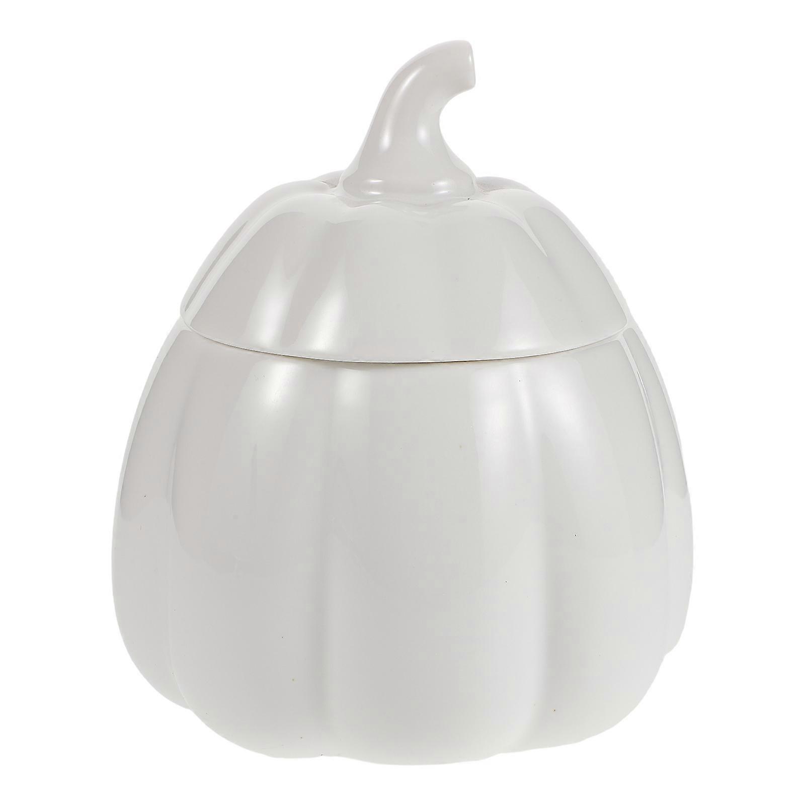 Ceramic Pumpkin Soup Bowl with Lid for Serving Soups