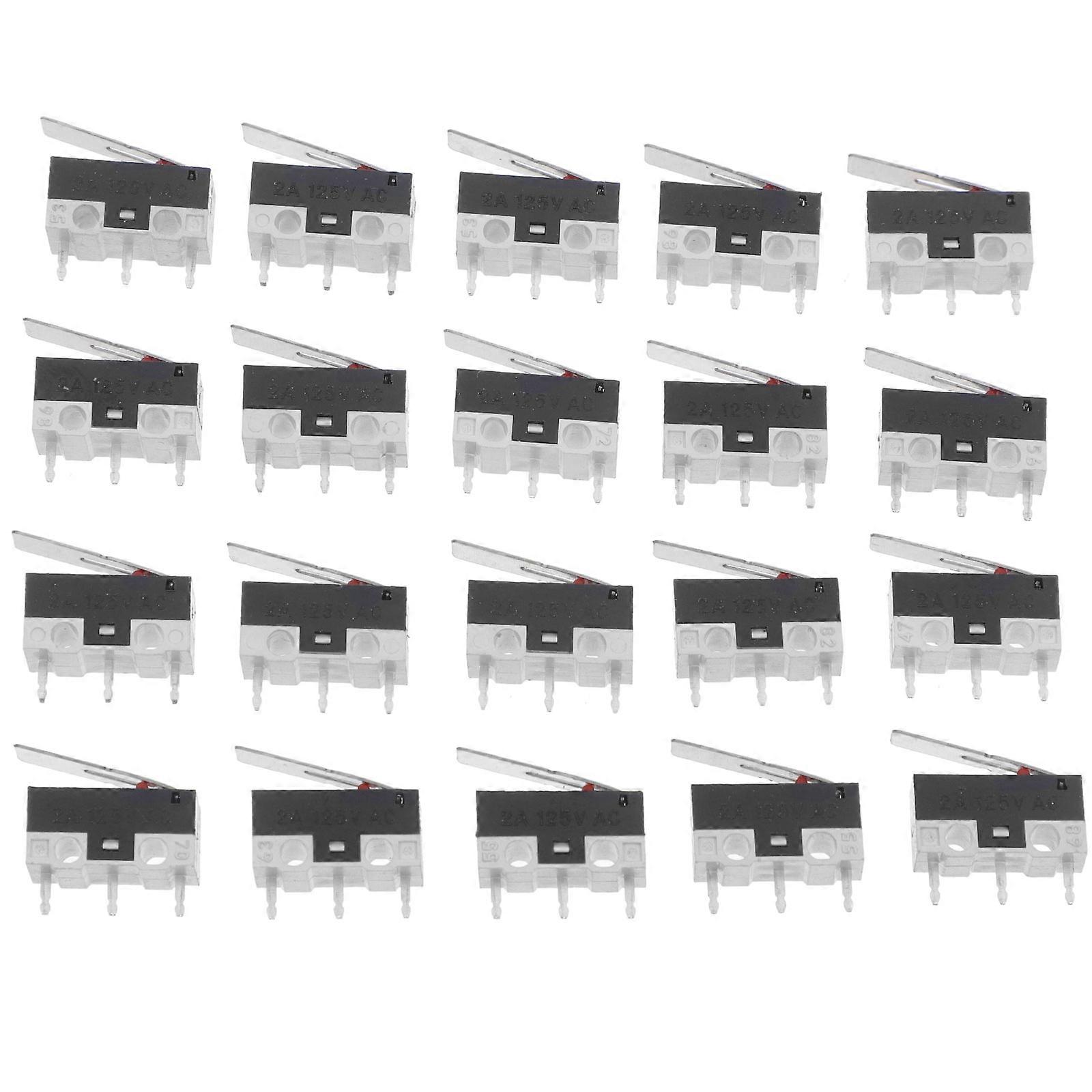 Micro Limit Switch with Lever Arm for Switching 20Pcs Multipurpose Appliance Part