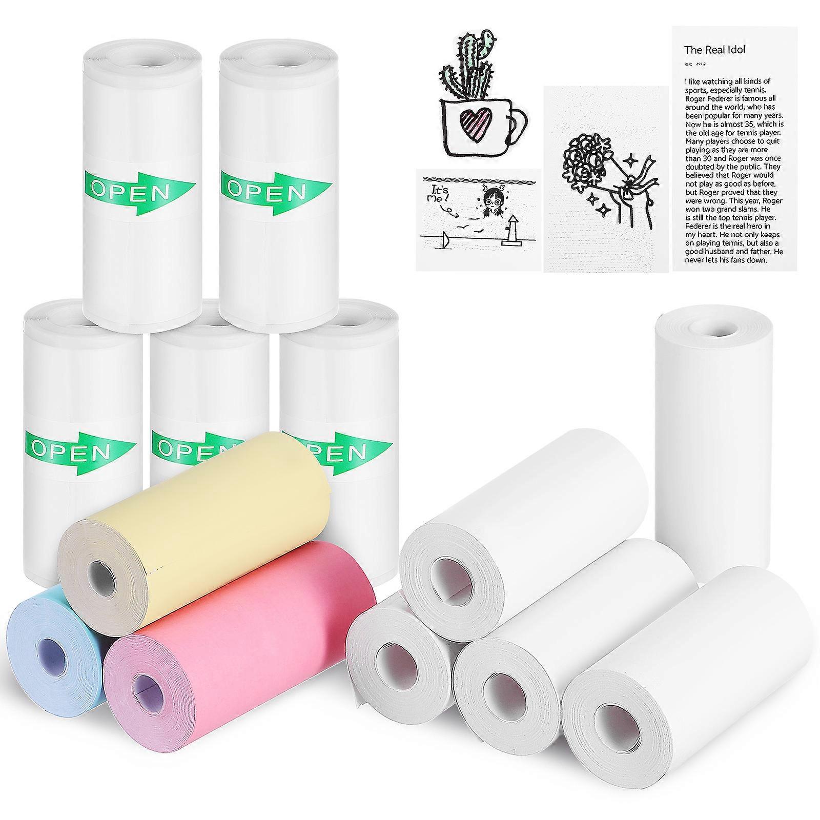 Thermal Printing Paper Rolls for Printer Use Multicolor Adhesive Thermal Paper