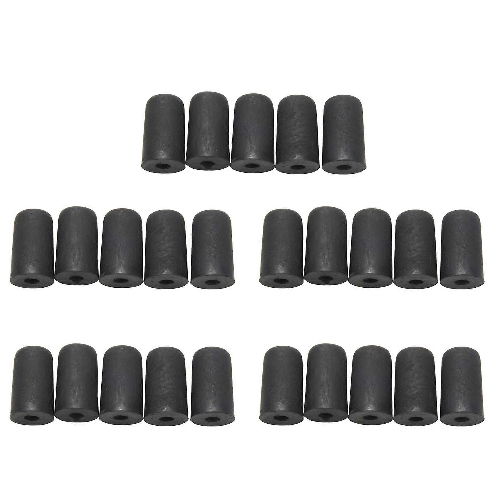 25 Pcs Cello Endpin Tip Protector Rubber Cello Tail Pin Case Tip Cap Protector Non-Slip Mat