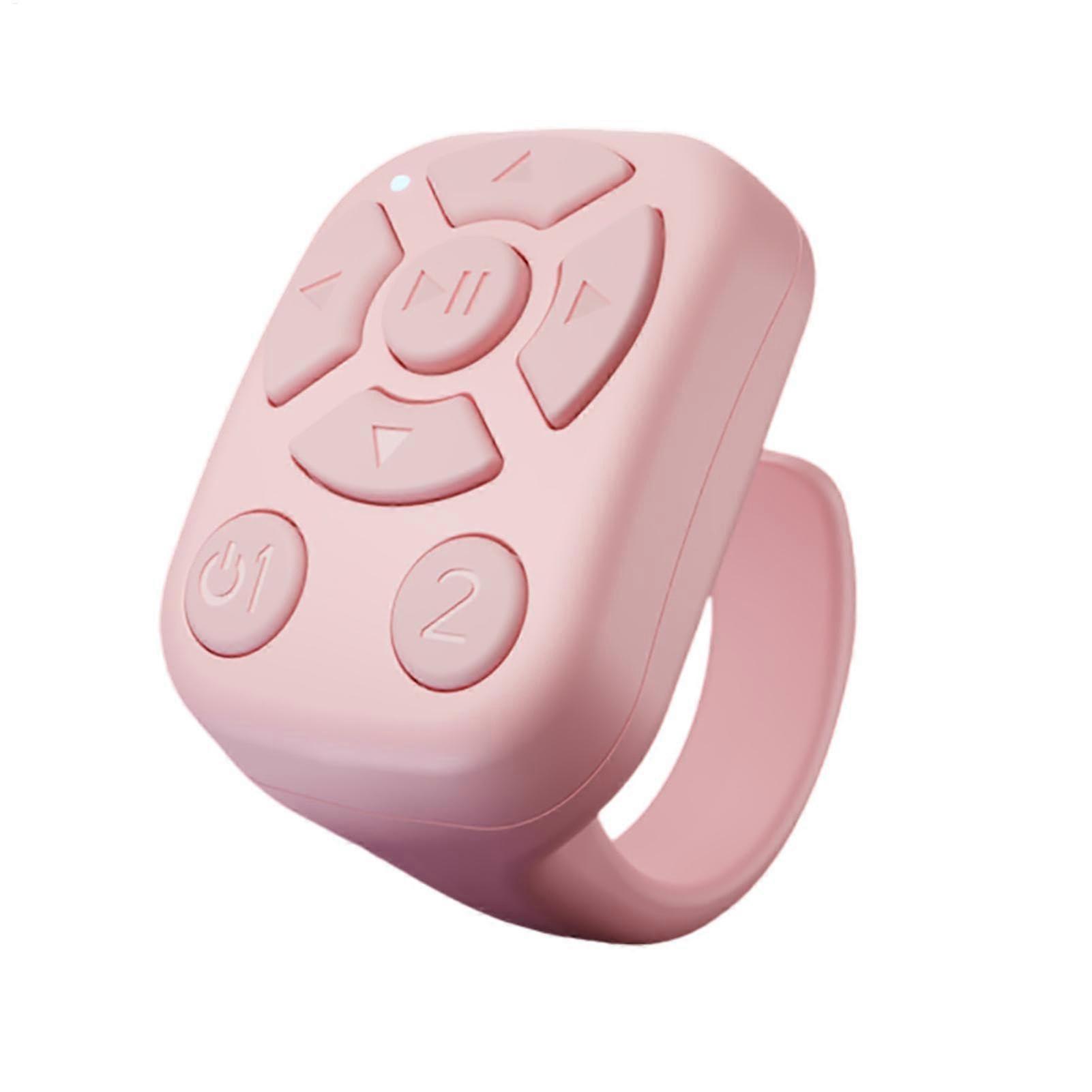 Scrolling Ring | Auto Camera Shutter | Remote Control Ring | Presentation Clicker | Pink