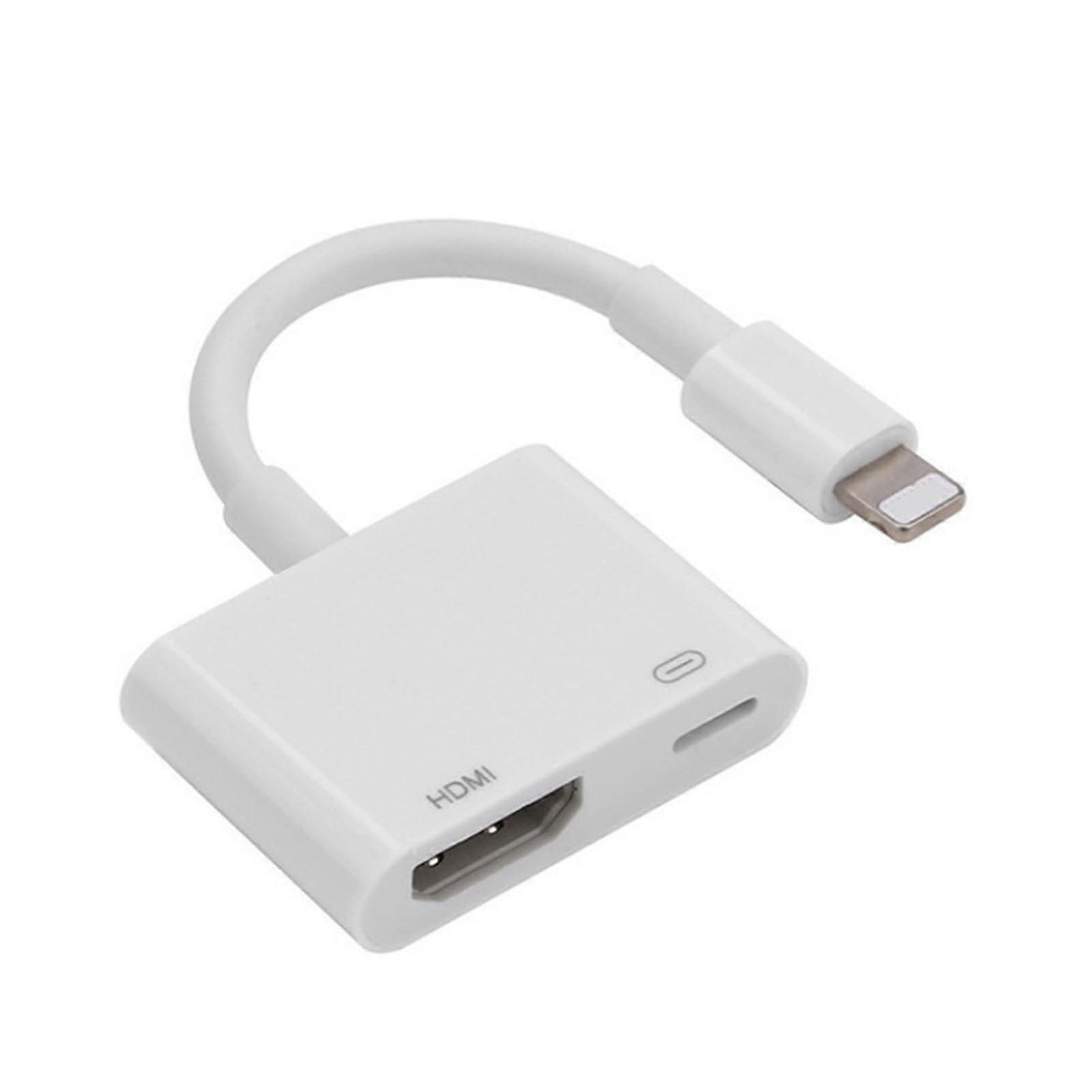 HDMI Adapter For iPhone iPad To TV  Lightning To HDMI, 1080P HD Output, Sync Audio & Video, Compatible With iPhone iPad