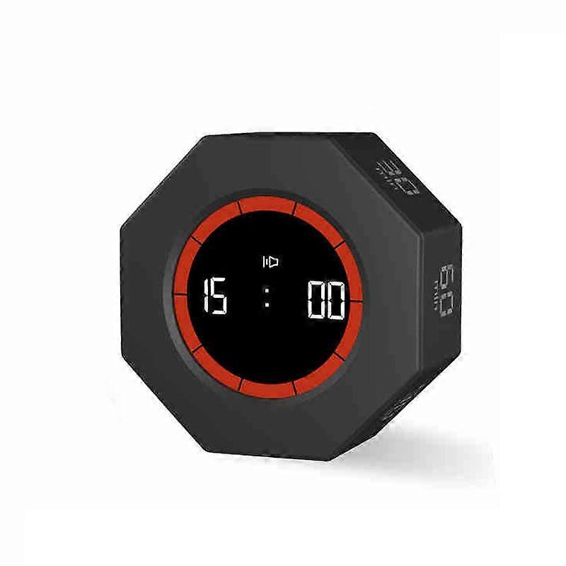 Productivity Timer Productivity Cube Timer Gravity Sensor LED Display 5 Preset Time Kids Time Management Kitchen Countdown Timer