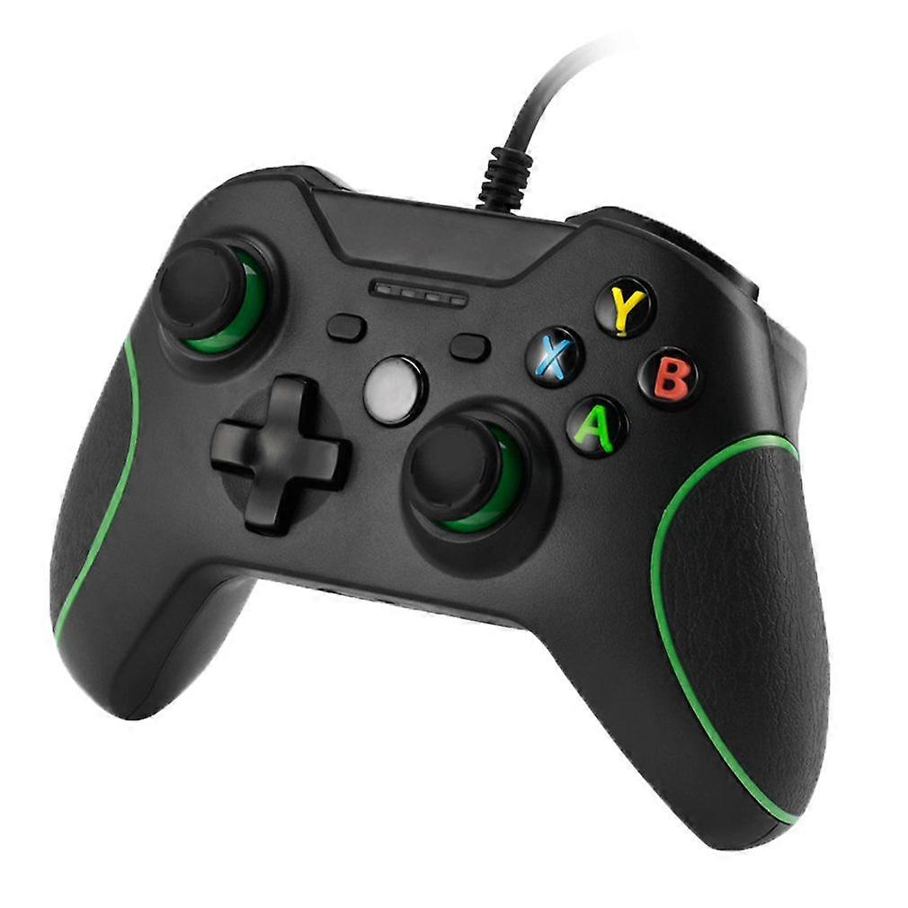 Wired Gamepad for Xbox One with Vibration Feedback and Responsive Shoulder Buttons Black