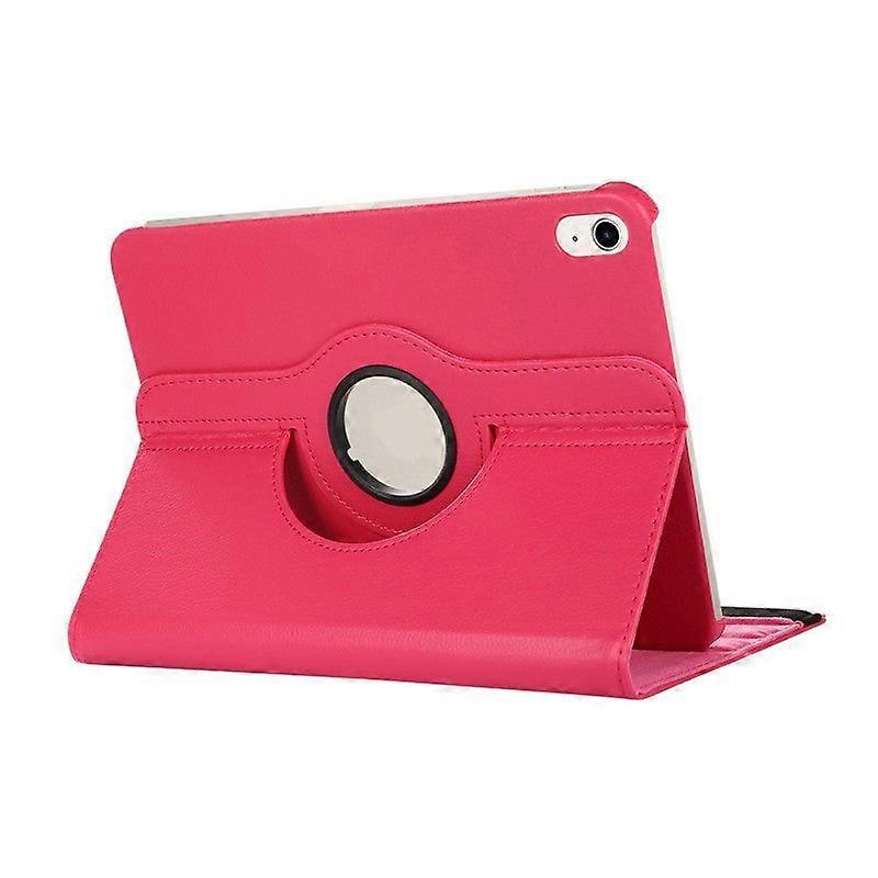 Stylish Case For Ipad 10 10.9 2022 Rose Red Lychee Rotating