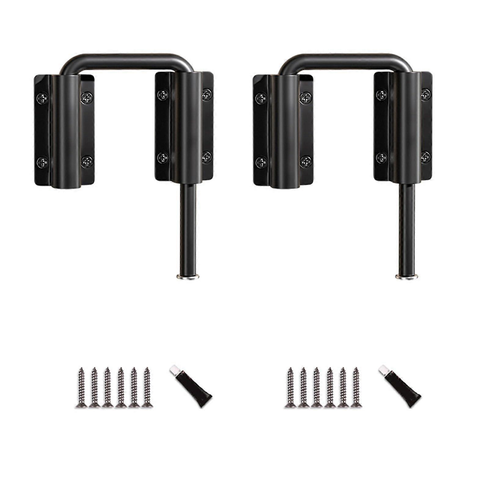 Adjustable Aluminum Alloy Cabinet Latch with Secure Closure for Furniture and Storage, Black