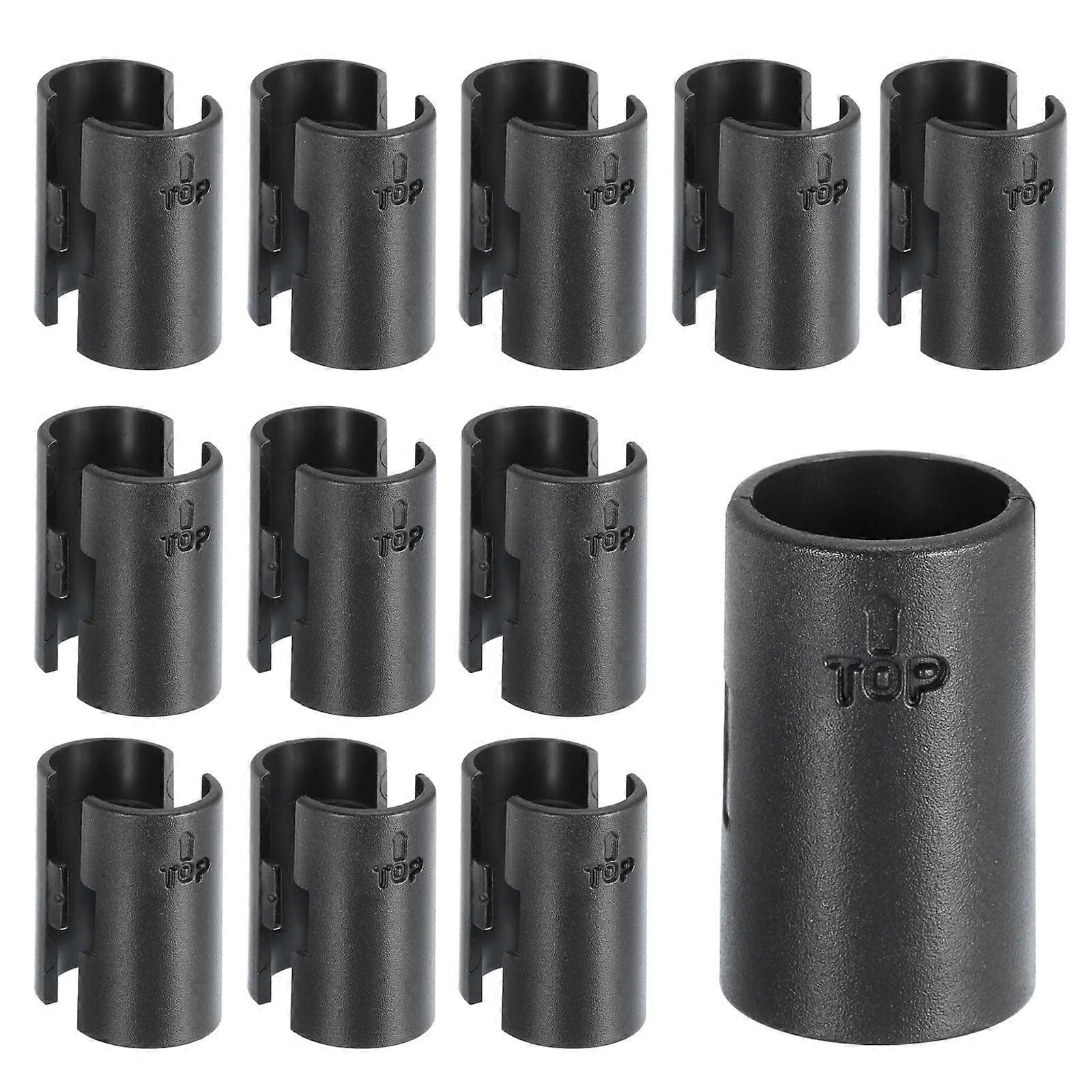 Wire Shelf Clips 24pcs 5/8 Inch Plastic Locking Sleeves for Wire Racks Secure Heavy Load Support