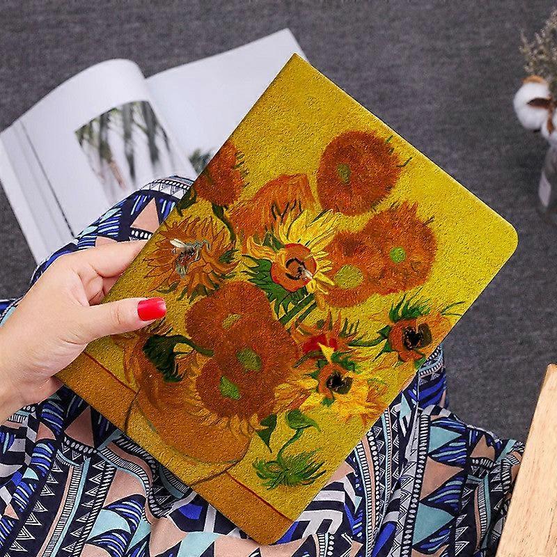 Capa elegante para iPad Pro 2020/2021/2022 de 11 polegadas com estampa de girassol.