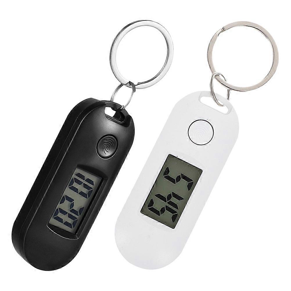 Digital Electronic Keychain Watch with Key Ring for Exam Use 2Pcs
