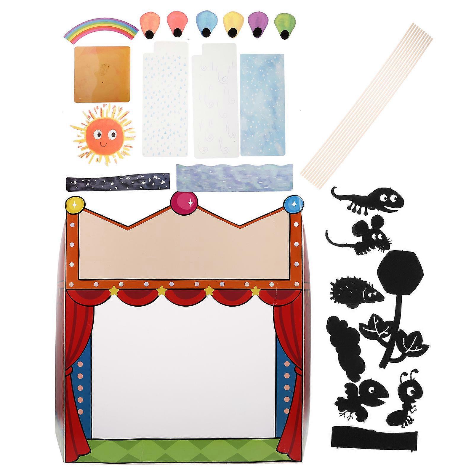 Shadow Puppet Theater DIY Puppet Kit for Kids 1Set with Tools