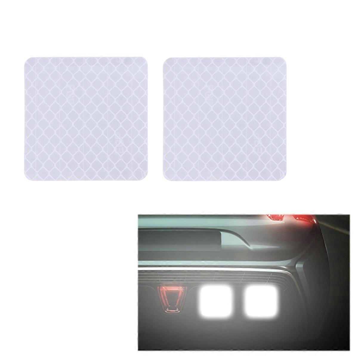 Reflective Warning Decals Adhesive Reflective Strip Safety Belt Buses 10Set
