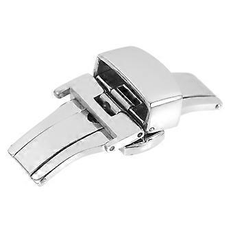Stainless Steel Watch Clasp Replacement Buckle for Watch Silver Durable