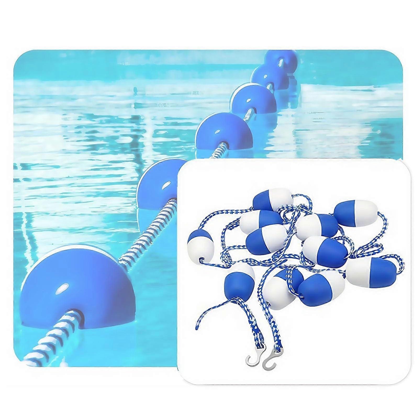 Adjustable Pool Safety Rope with Visibility Floats, 20Ft UVResistant Swimming Pool Divider