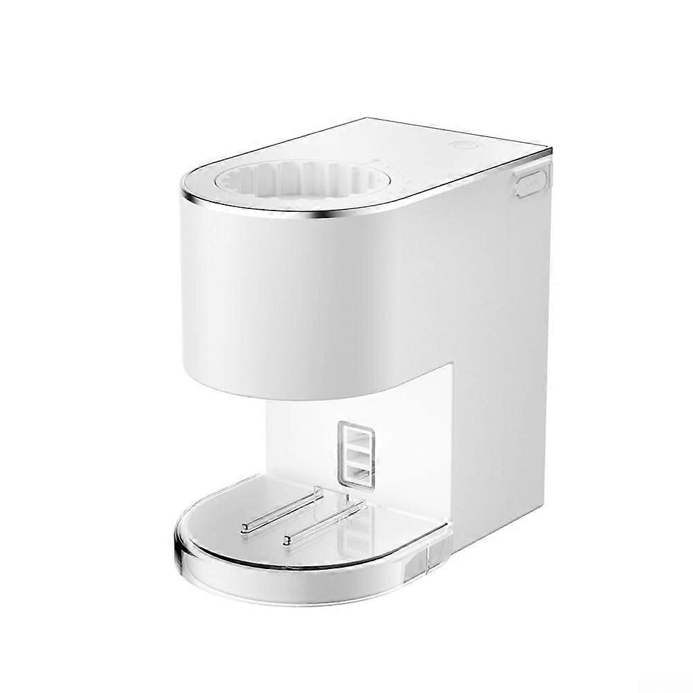 Automatic Toothpaste Dispenser with Smart Sensor, Wall Mount, Rechargeable 1200mAh, Waterproof White