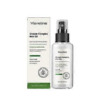 25-26 Óleo essencial capilar à base de ervas Viareline, repara o ressecamento, hidrata, suaviza e melhora o frizz.
