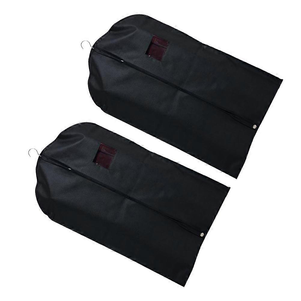 Clothes Cover Dust Protector for Clothes 2Pcs Practical Dust Covers Black