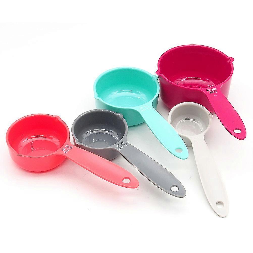 Multifunction Measuring Spoon And Cup Kit For Home Users With Different Sizes 5Pcs Easy To Clean Kitchen Tool