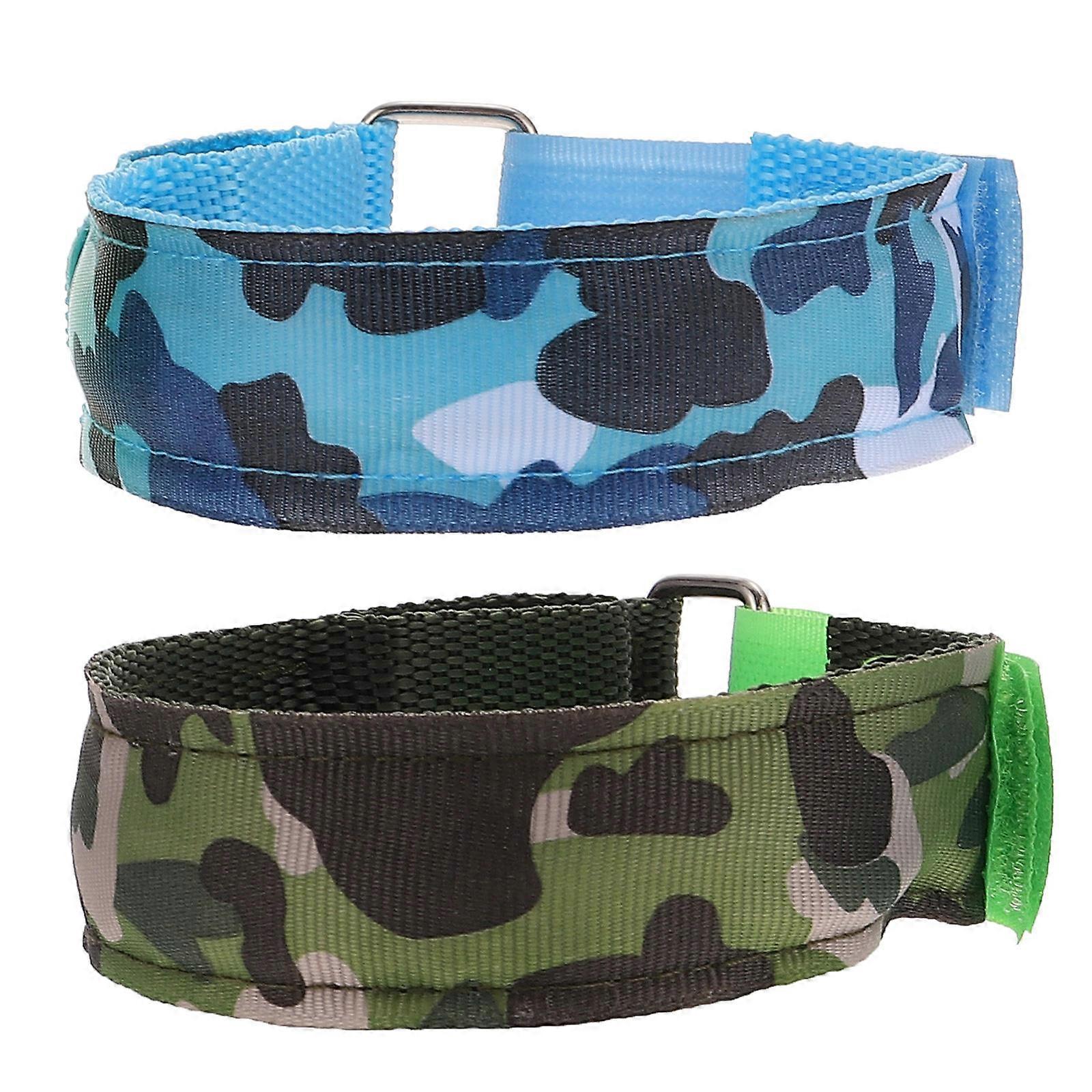 Night Running Gear Luminous Arm Strap with LED Lights 2Pcs Pack