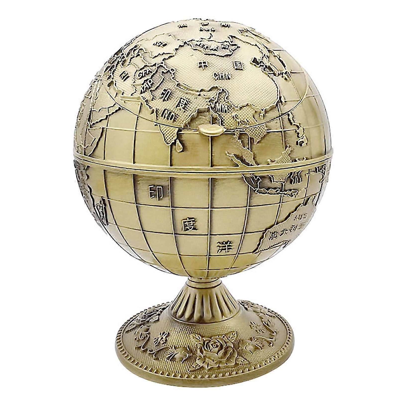 Gold Desktop Ashtray Antique Style Ashtray for Storage