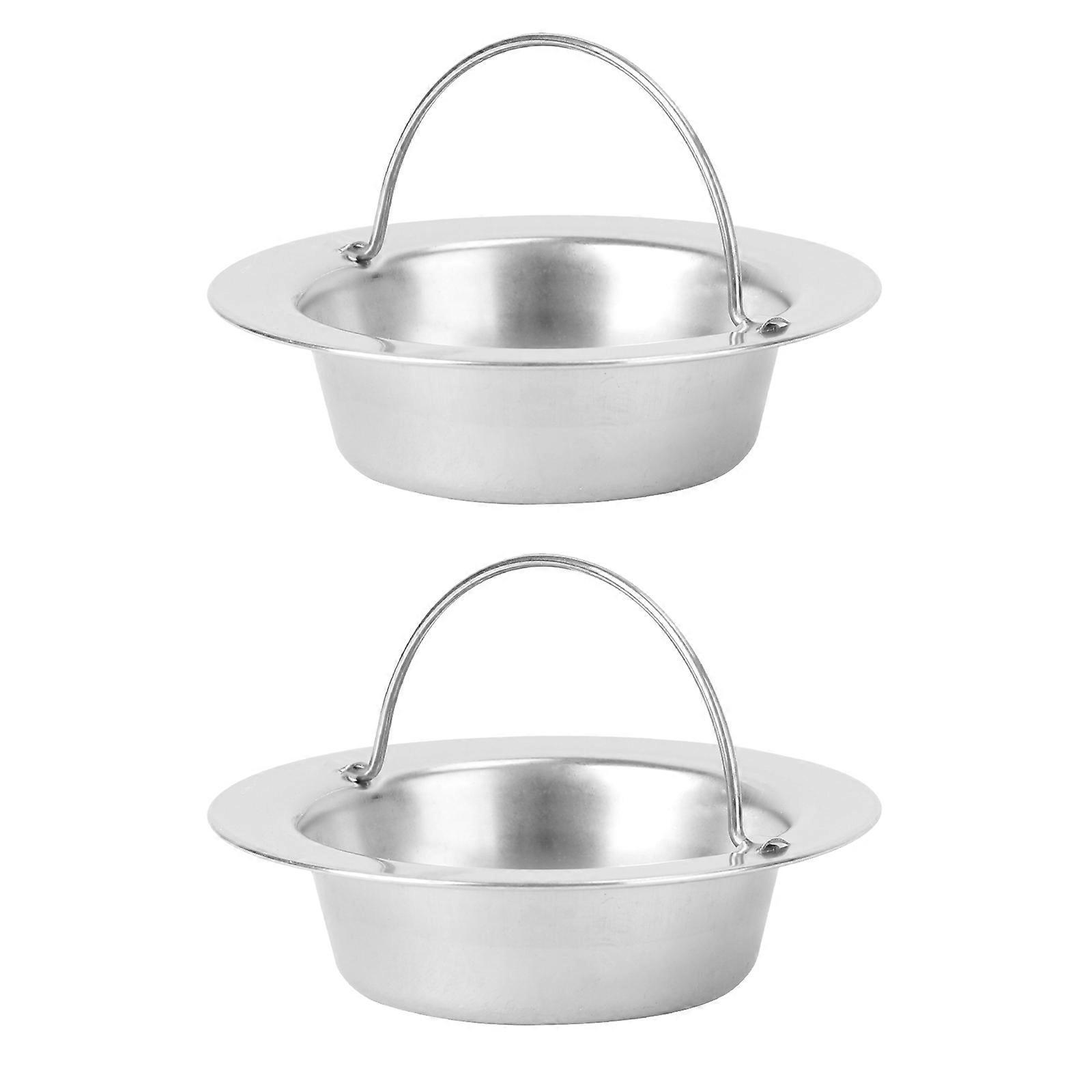 Silver Kitchen Sink Strainer Filtering 2Pcs for Garbage Stopper