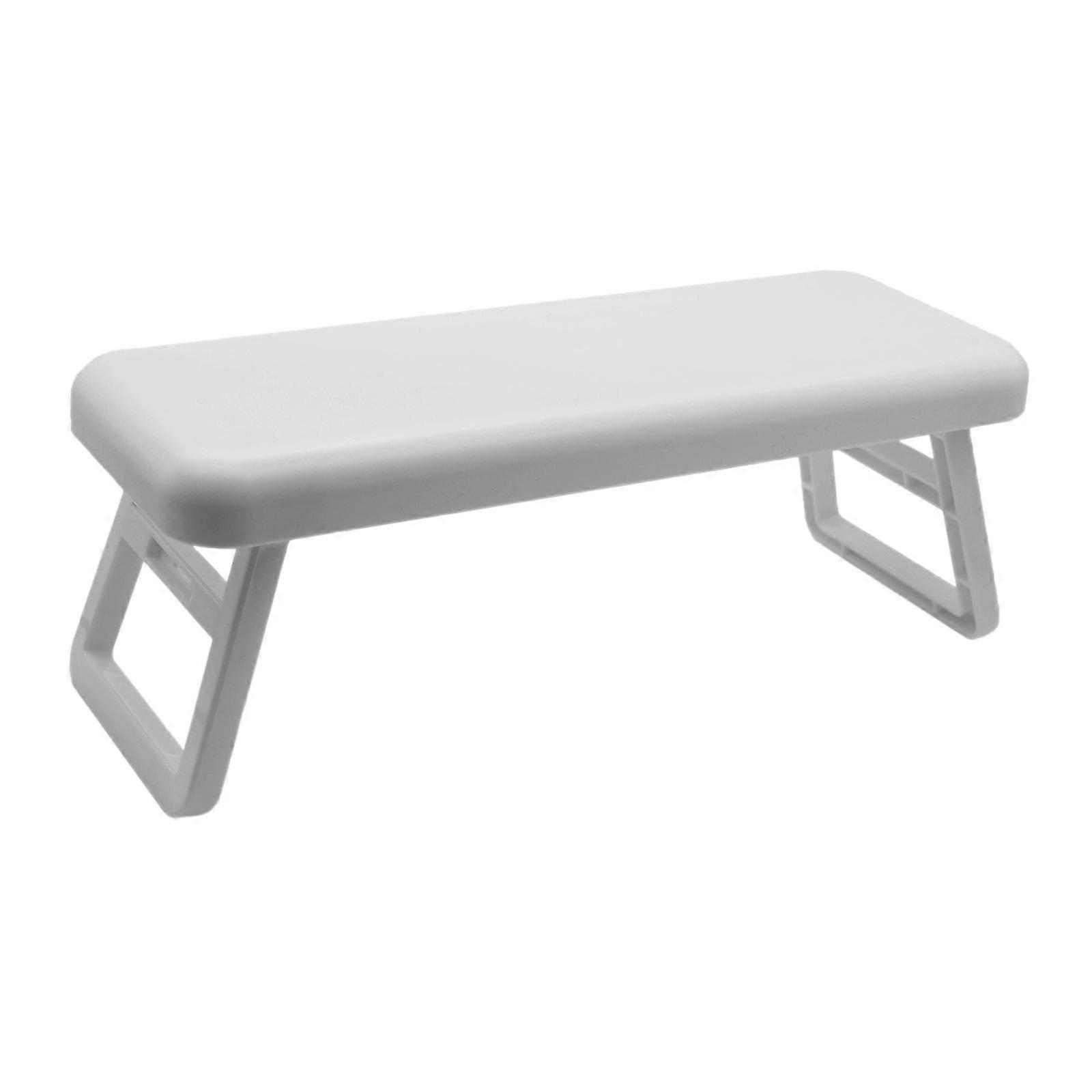 Foldable Nail Arm Rest Cushion with Comfortable Wrist Support and NonSlip Base, Grey