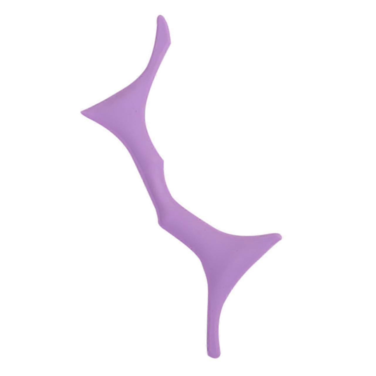 Reusable Silicone Eyebrow Stencil for Symmetrical Brow Shaping Ergonomic Template Purple