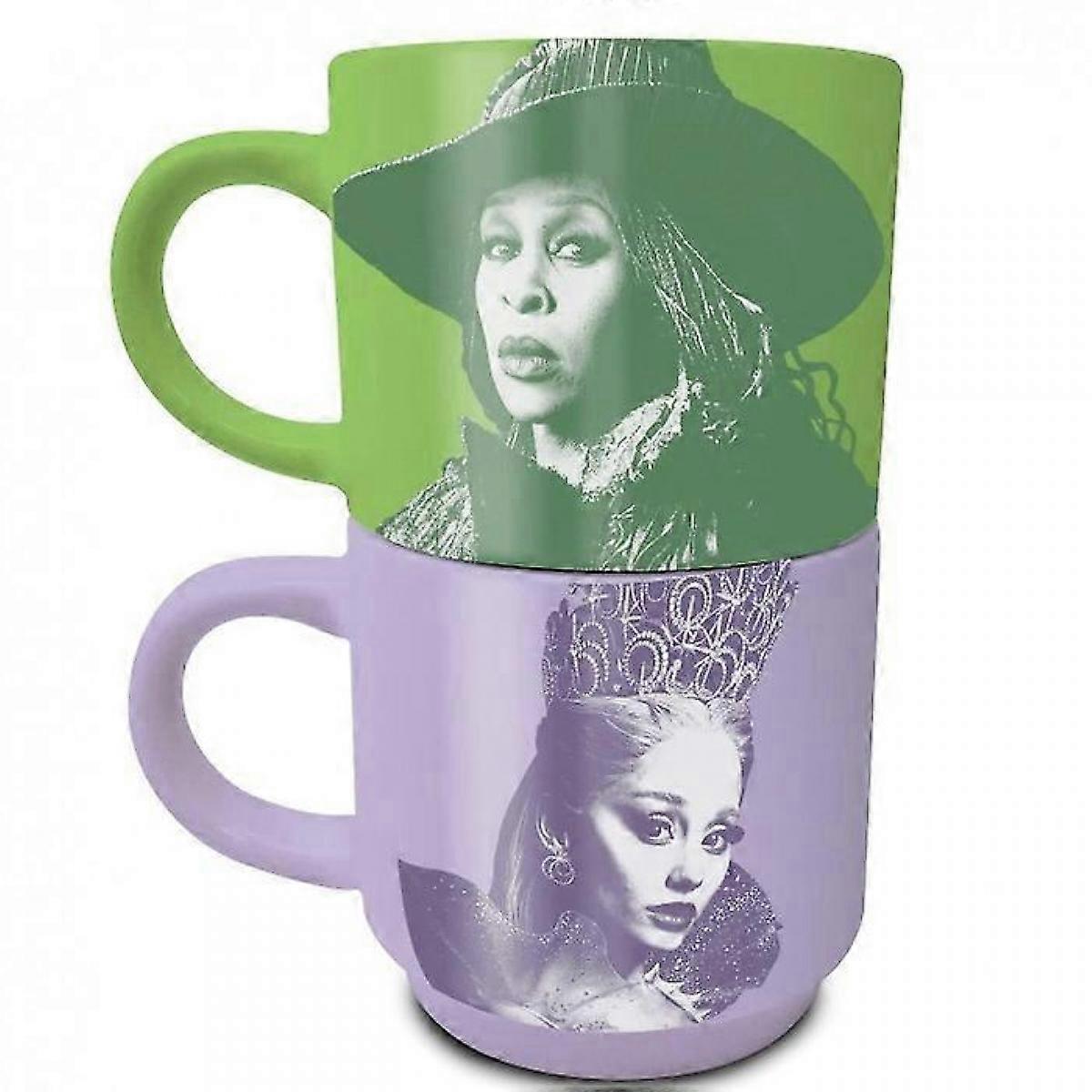 Stackable Elphaba and Glinda Mug Set (2-Pack)