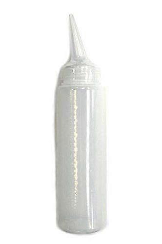 8oz Angled Nozzle Applicator Bottle with Precise Flow Control, Refillable for Liquid Dispensing