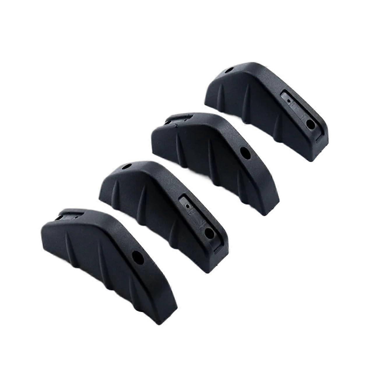 Car Rear Spoiler Wing 4Pcs Universal Shark Fin Diffuser Splitter Boosts Stability Black for BMW