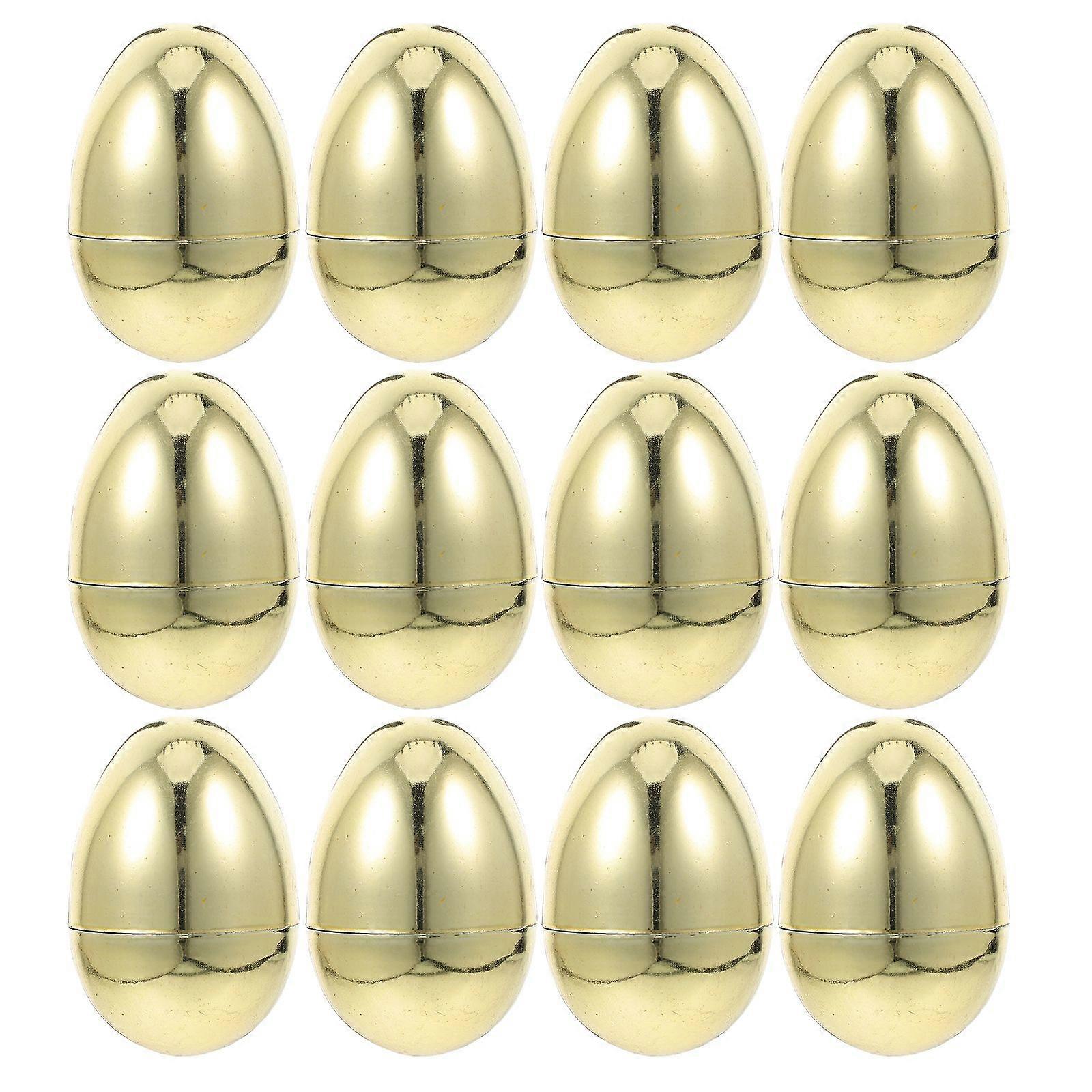 12pcs Fillable Easter Eggs Plastic Easter Eggs Decorations DIY Easter Egg Candy Box for Easter Festive Celebrations Party Favors