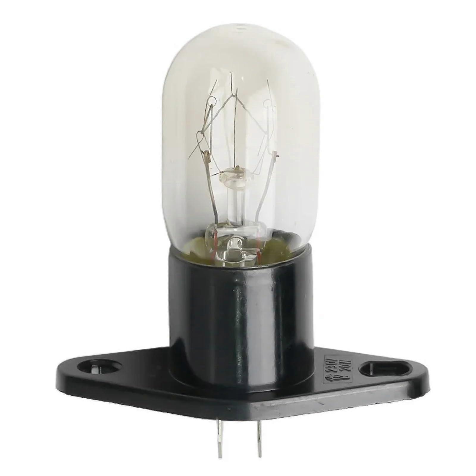Microwave Oven Light Bulb 250V 2 Pin Halogen Lamp  Temperature Resistant Replacement for Siemens