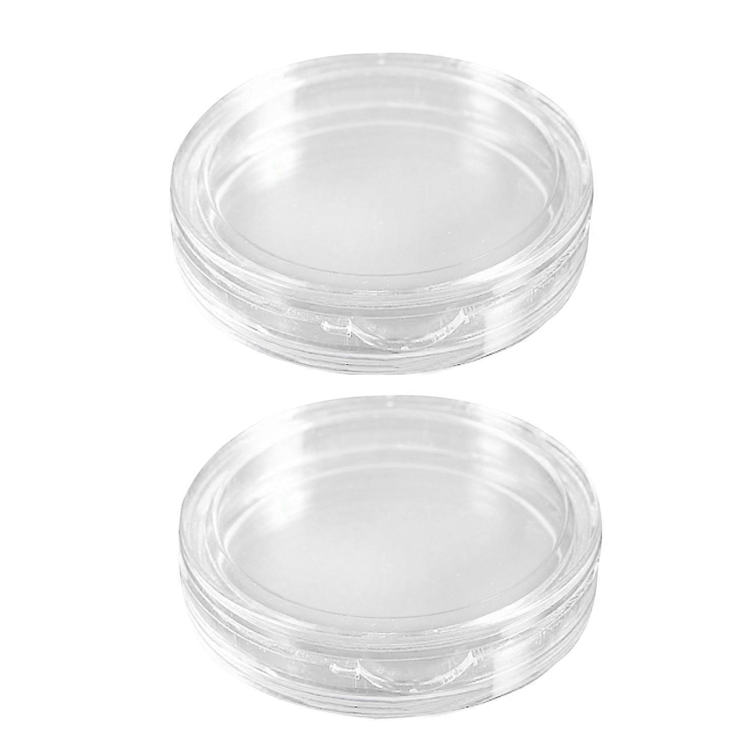 20 Pcs Small Round Transparent Plastic Coin Capsules Box 38mm & 40mm