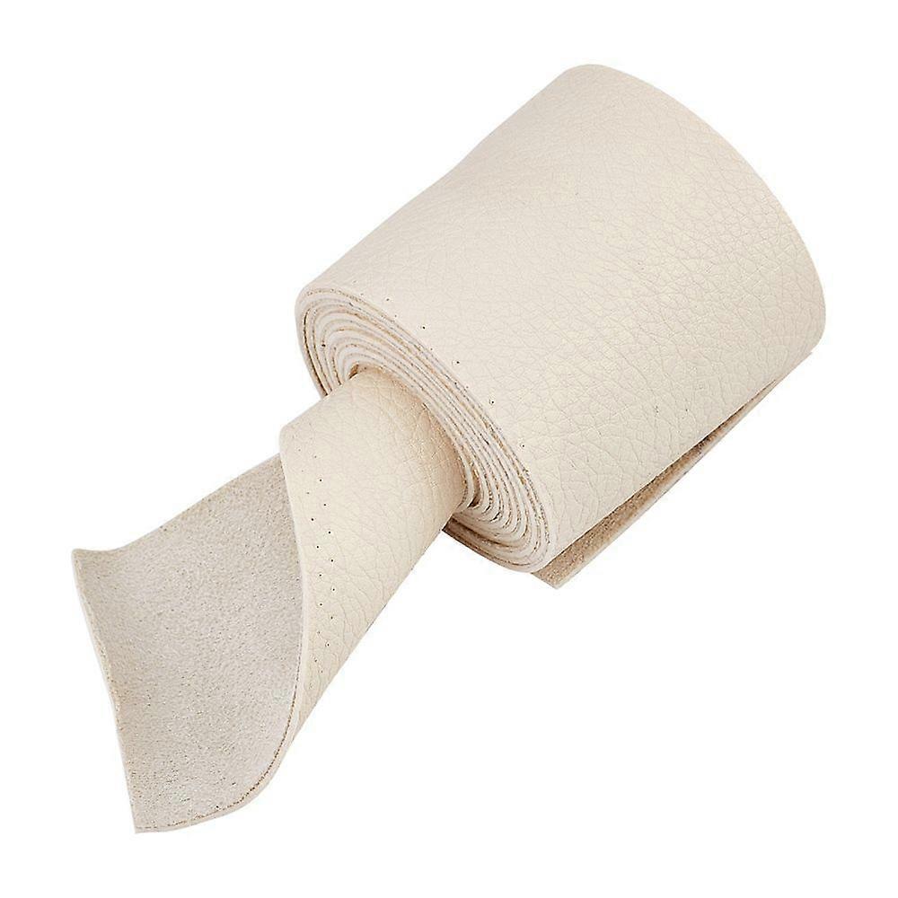 PU Single Face Imitation Leather Cords Flat Bisque 76~77x1.5mm 2.19 Yards(2m)/Roll