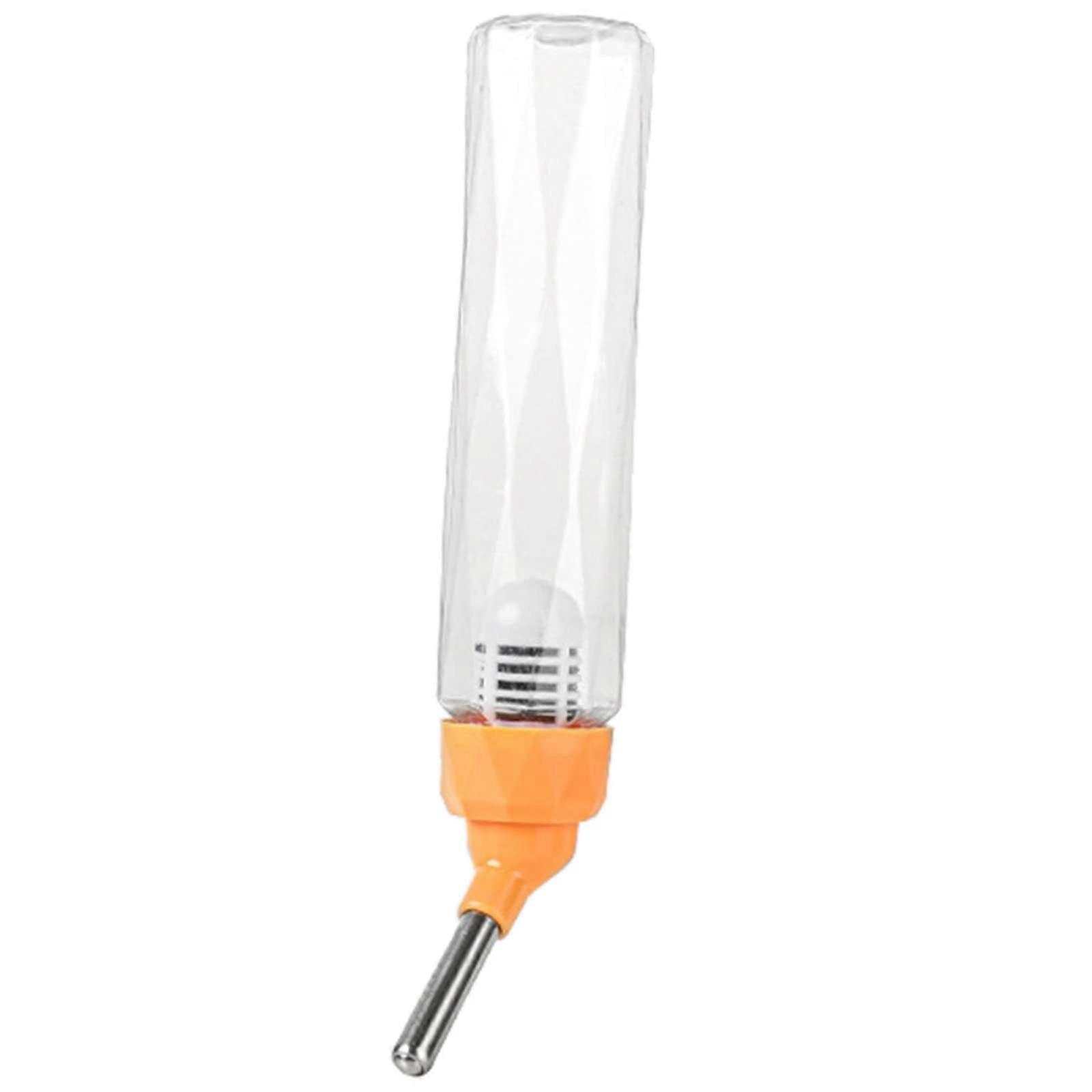Hamster Water Bottle NoDrip Design with Filter for Guinea Pig Cage, Transparent 80ml 125ml