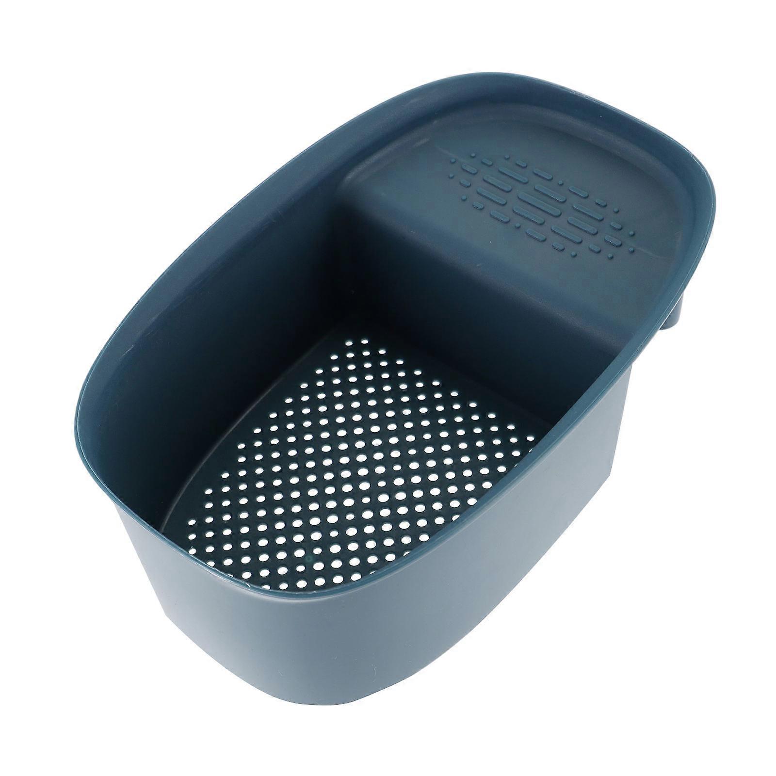 Blue Kitchen Sink Filter Storage Rack for Kitchen Use