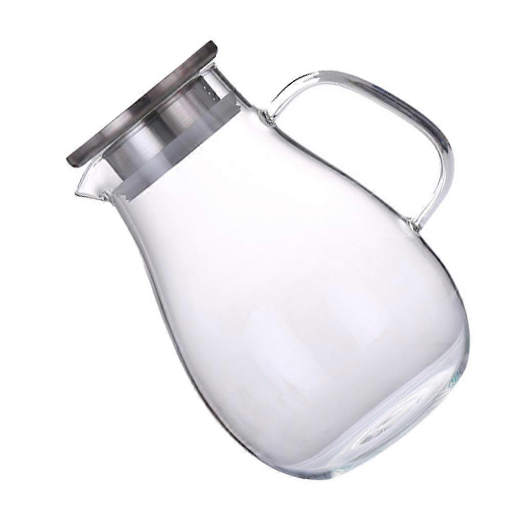 Cold Water Kettle Glass Practical Beverage Kettle for Home Use 1Pcs