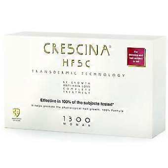Labo Crescina Transdermic HFSC 1300 For Growth Stimulation Ampoules Treatment Serum For Scalp For Women 10 +10 pcs 3.5 ml
