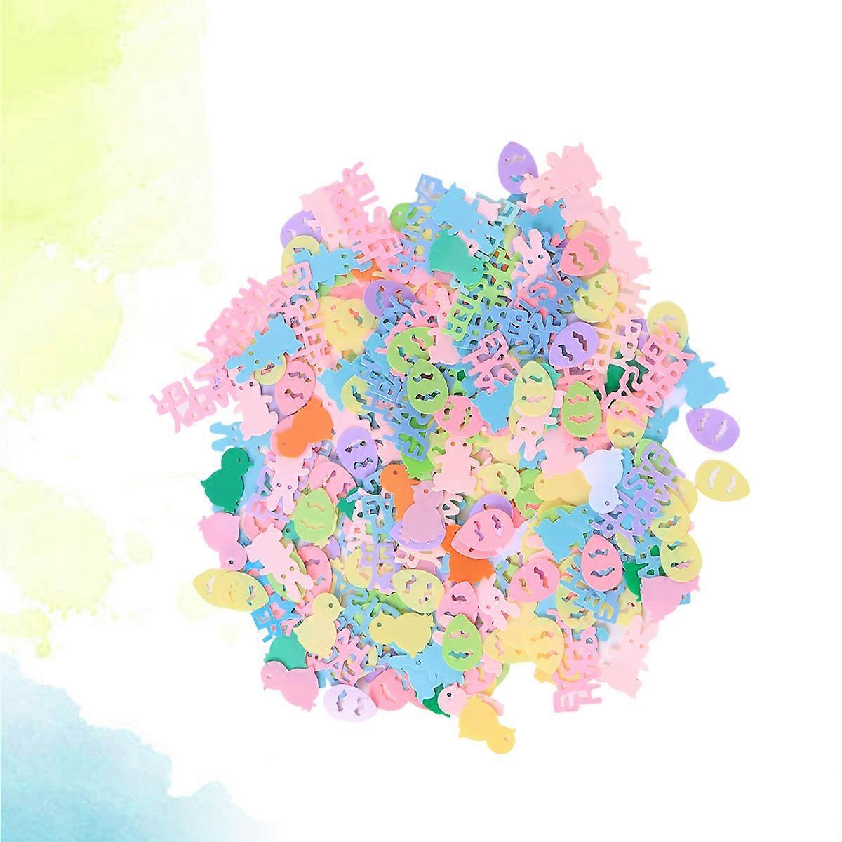 Happy Easter Decoration Rabbit Chick Eggs Shape DIY Chips with 2Packs