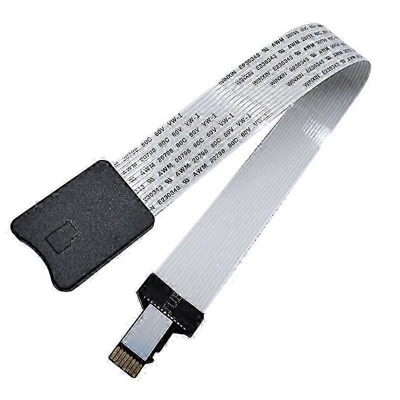 25CM Micro-SD to Micro-SD Card Extension Cable TF Memory Card Reader Extension Adapter Cable for 3D