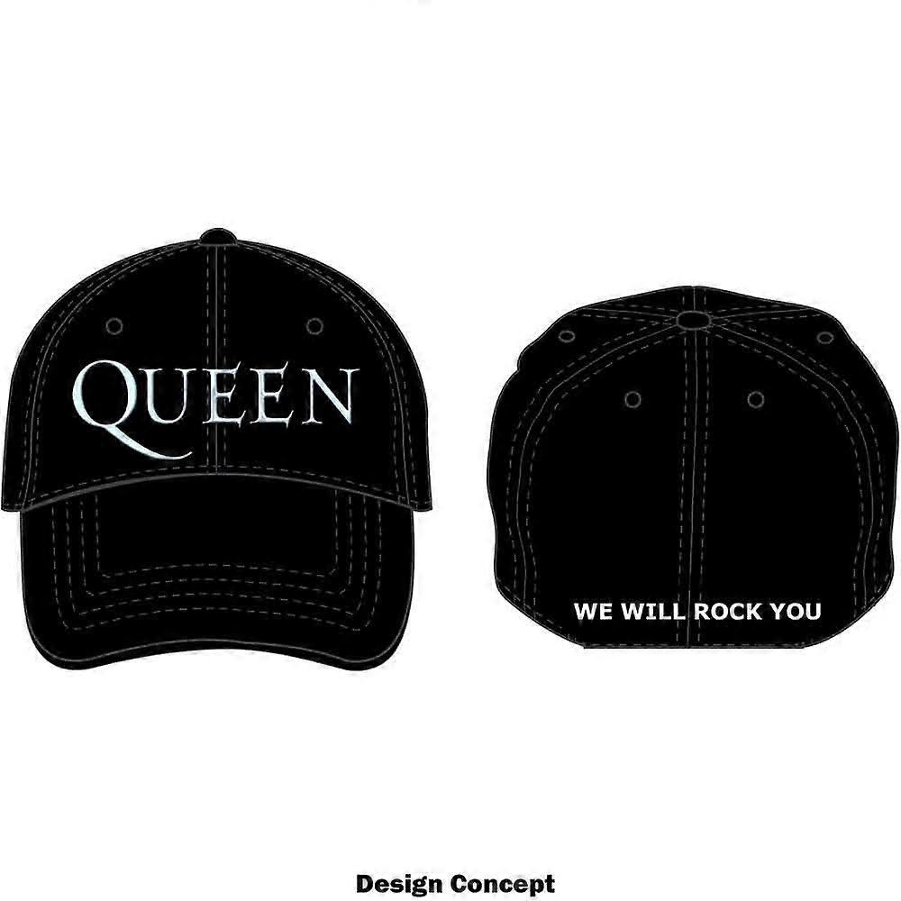 Queen We Will Rock You Chrome Logo Strapback