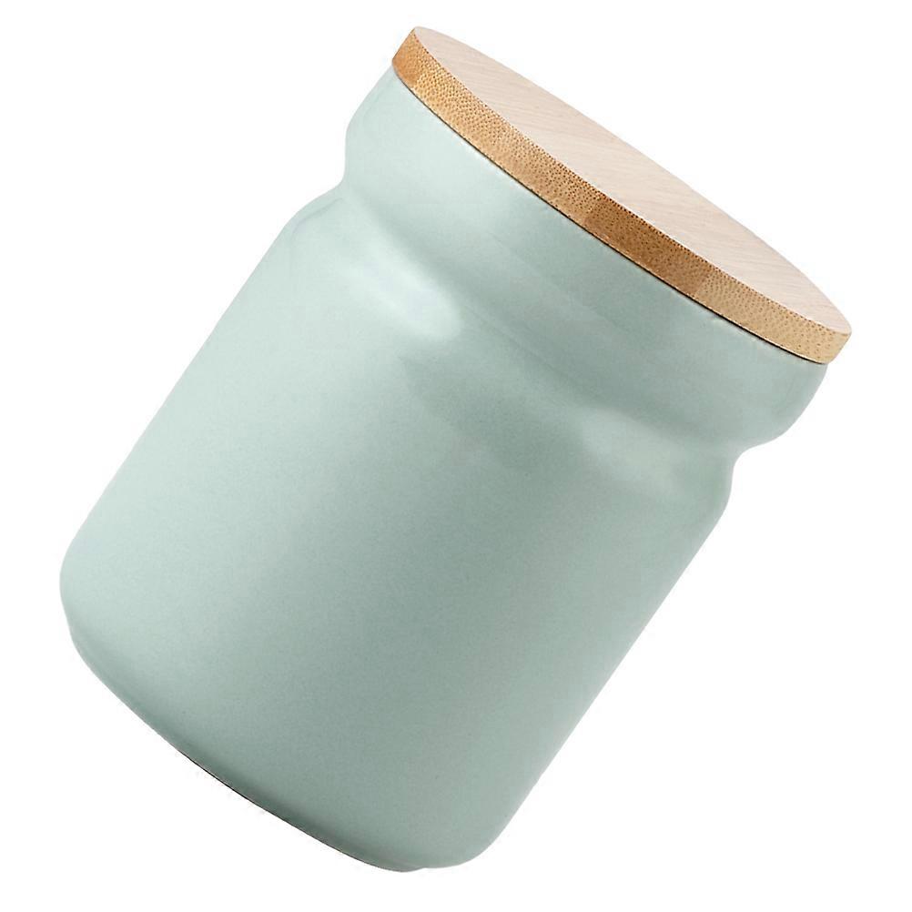Fresh Tea Storage Jar Ceramic Container for Kitchen Use 1Pcs