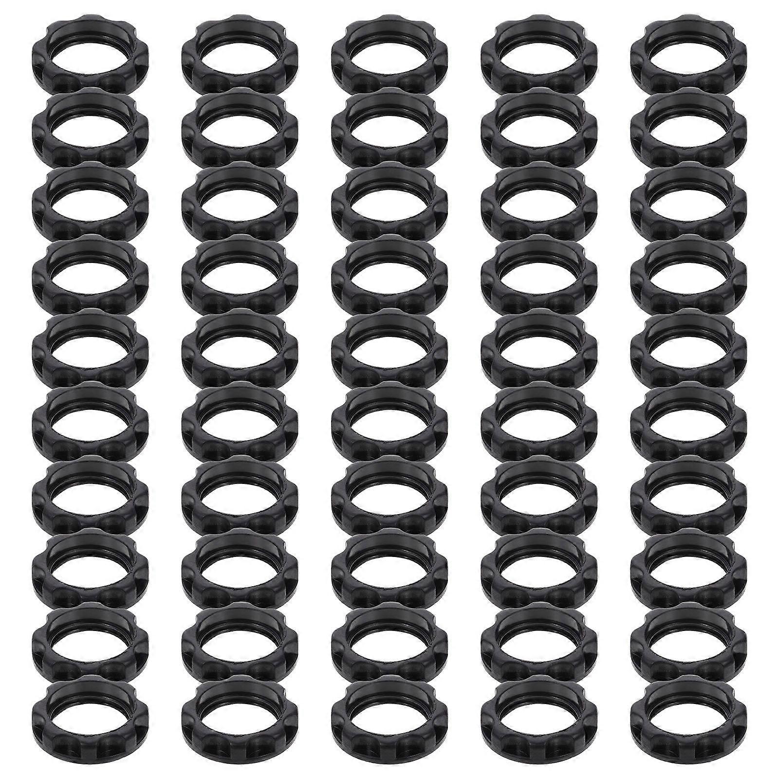 Lamp Holder Plastic Ring for Light with 50Pcs E12 Fixing Rings