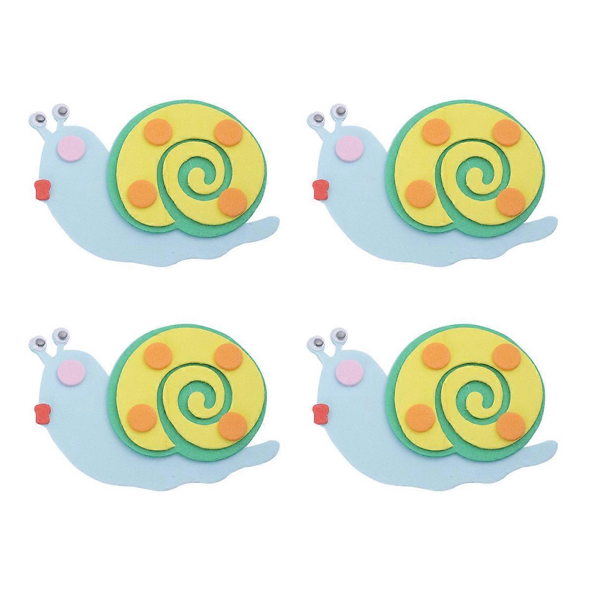 Kindergarten Wall Sticker for Classroom Use 4Pcs Snail Pattern
