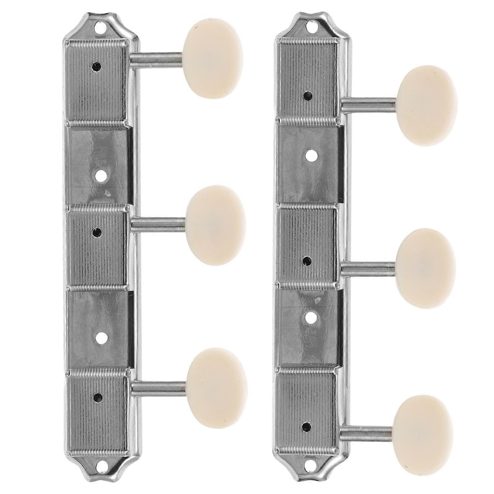 Vintage Silver Guitar Tuning Knobs for Electric Guitar 1Pair Pegs