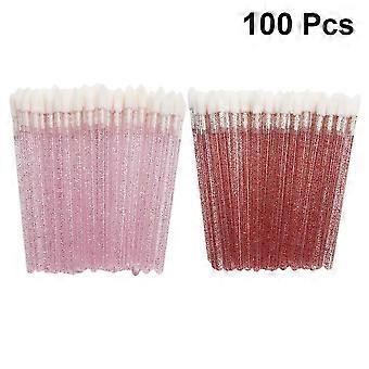 Disposable Lipstick Brush Applicators for Makeup Use 100Pcs Assorted Color
